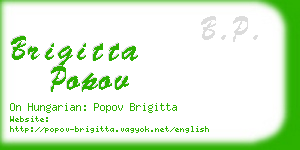 brigitta popov business card